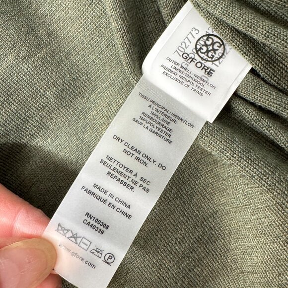 NWT G/FORE Circle G’s Coated Nylon Puffer Vest in Isle Green - Picture 10 of 11